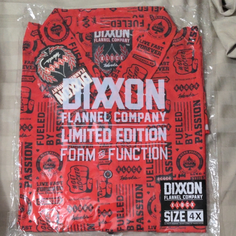 DIXXON Red Casual Button Down Shirt Limited Edition